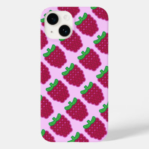 Red Raspberry Pattern iPhone 6/6s Hoesje
