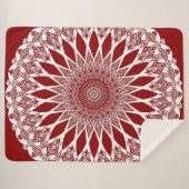 Red Raspberry Tristyns Mandala Sherpa Deken (Voorkant (horizontaal))