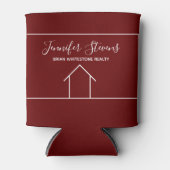 Red Real Estate Marketing Open House Custom Blikjeskoeler (Voorkant)