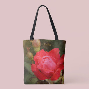 Red, Red Rose voor moeder Draagtas