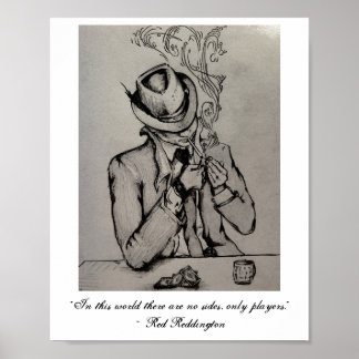 Red Reddington Sketch Poster