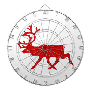 Red Reindeer/Cariou Silhouette Dartbord