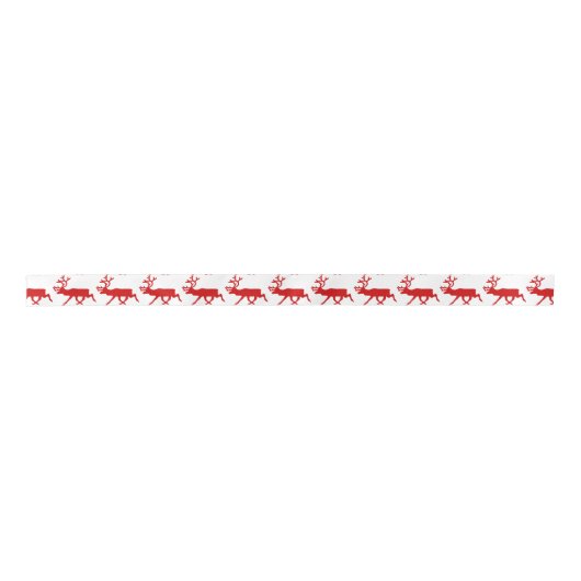 Red Reindeer/Cariou Silhouette Lint (Voorkant)