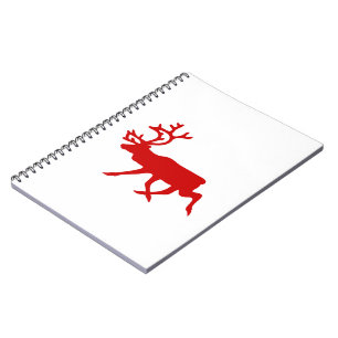 Red Reindeer/Cariou Silhouette Notitieboek