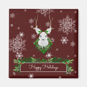 Red Reindeer Magnet Magneet