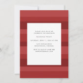 Red Retro Arch Faire-part de graduation (Dos)