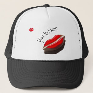 Red Retro Let Mouth Patroon Trucker Pet
