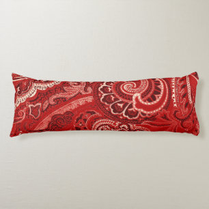 Red Retro Paisley Bandanna/Bandana Lichaamskussen