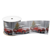 Red Retro Truck With Christmas Tree Lint (Spoel)
