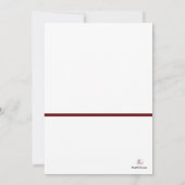 Red Ribbon Afstuderen Foto aankondiging (Achterkant)