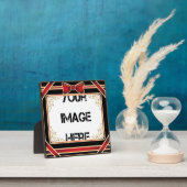 Red Ribbon Art Plaque Fotoplaat (Insitu)