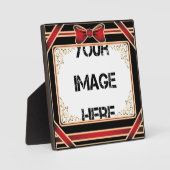 Red Ribbon Art Plaque Fotoplaat (Voorkant)