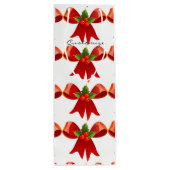 Red Ribbon Bow Holly Thunder_Cove Green Wijn Cadeautas (Achterkant)