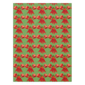 Red Ribbon Bow Holly Thunder_Cove Tafelkleed (Voorkant)