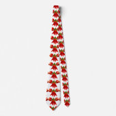 Red Ribbon Bow Holly Thunder_Cove White Stropdas (Voorkant)