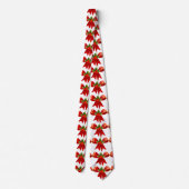 Red Ribbon Bow Holly Thunder_Cove White Stropdas (Achterkant)