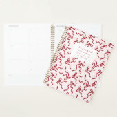 Red Ribbon Coquette Pink Planner (Devant avec enveloppe)
