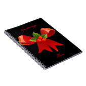 Red Ribbon Holly Thunder_Cove Notitieboek (Rechterzijde)