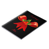 Red Ribbon Holly Thunder_Cove Notitieboek (Linkerzijde)