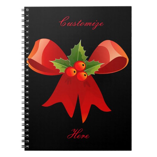 Red Ribbon Holly Thunder_Cove Notitieboek (Voorkant)