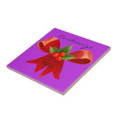 Red Ribbon Holly Thunder_Cove Tegeltje (Zijkant)
