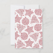 Red Ribbon kerstfeestdag — Fotokaart Kaart (Achterkant)