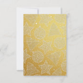 Red Ribbon Noël Carte photo (Dos)