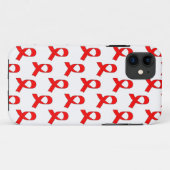 Red Ribbon Pattern Case-Mate iPhone Case (Achterkant (horizontaal))