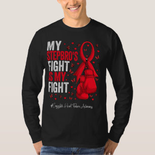 Red Ribbon Stepbrother Congestief hartfalen AW T-shirt