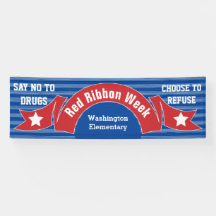 Red Ribbon Week - Drugsvrije School Banner