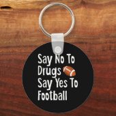 Red Ribbon Week Kinder jeugd zegt nee ja tegen voe Sleutelhanger (Voorkant)