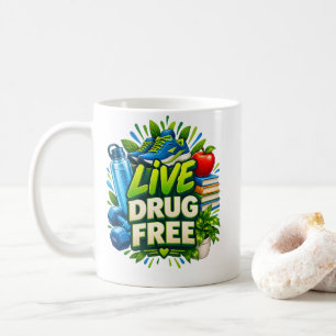 Red Ribbon Week Live Drug Vrije School Geest Koffiemok