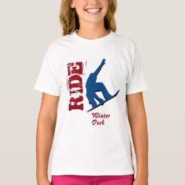 Red Ride Winter Park Snowboard T-shirt