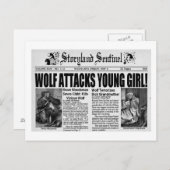 Red Riding Hood Briefkaart (Voorkant / Achterkant)