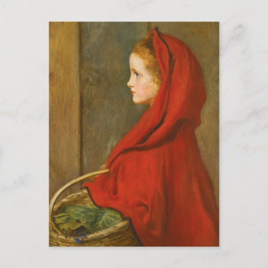 Red Riding Hood door Millais Briefkaart (Voorkant)