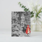 Red Riding Hood en de Wolf Briefkaart (Staand voorkant)