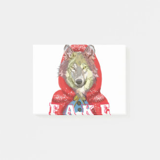 Red Riding Hood Fake Post-it® Notes
