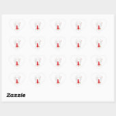 Red Riding Hood Hart Sticker (Vel)