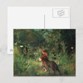 Red Riding Hood met Wolf Briefkaart (Voorkant / Achterkant)