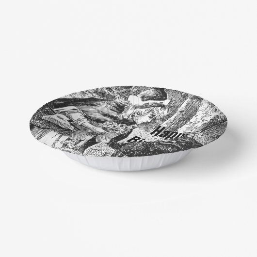 Red Riding Hood Wolf Forest Sprookjesverjaardag Papieren Kommen (Gebogen)