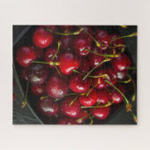 Red Ripe Sweet Cherries Berries Food Fruit Legpuzzel (Horizontaal)
