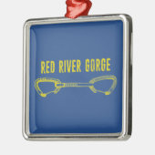 Red River Gorge Climate Quickdraw Metalen Ornament (Links)