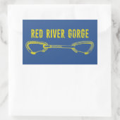 Red River Gorge Climate Quickdraw Rechthoekige Sticker (Tas)