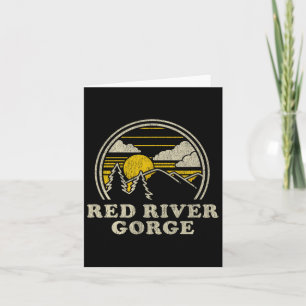 Red River Gorge Kentucky Ky T Shirt wandelen Kaart