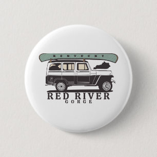Red River Gorge Kentucky Ronde Button 5,7 Cm