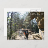 Red River Gorge, KY - Skybridge briefkaart (Voorkant / Achterkant)