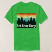 Red River Gorge Retro T-shirt (Design voorkant)