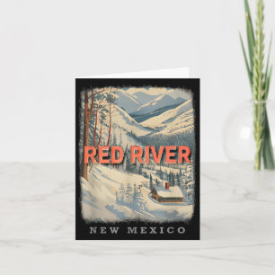 Red River New Mexico NM Skiën Extravaganza SD778 Kaart