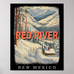 Red River New Mexico NM Skiën Extravaganza SD778 Poster