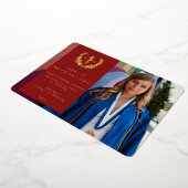 Red RN Asclepius Graduus Faire-part photo (Rotation)